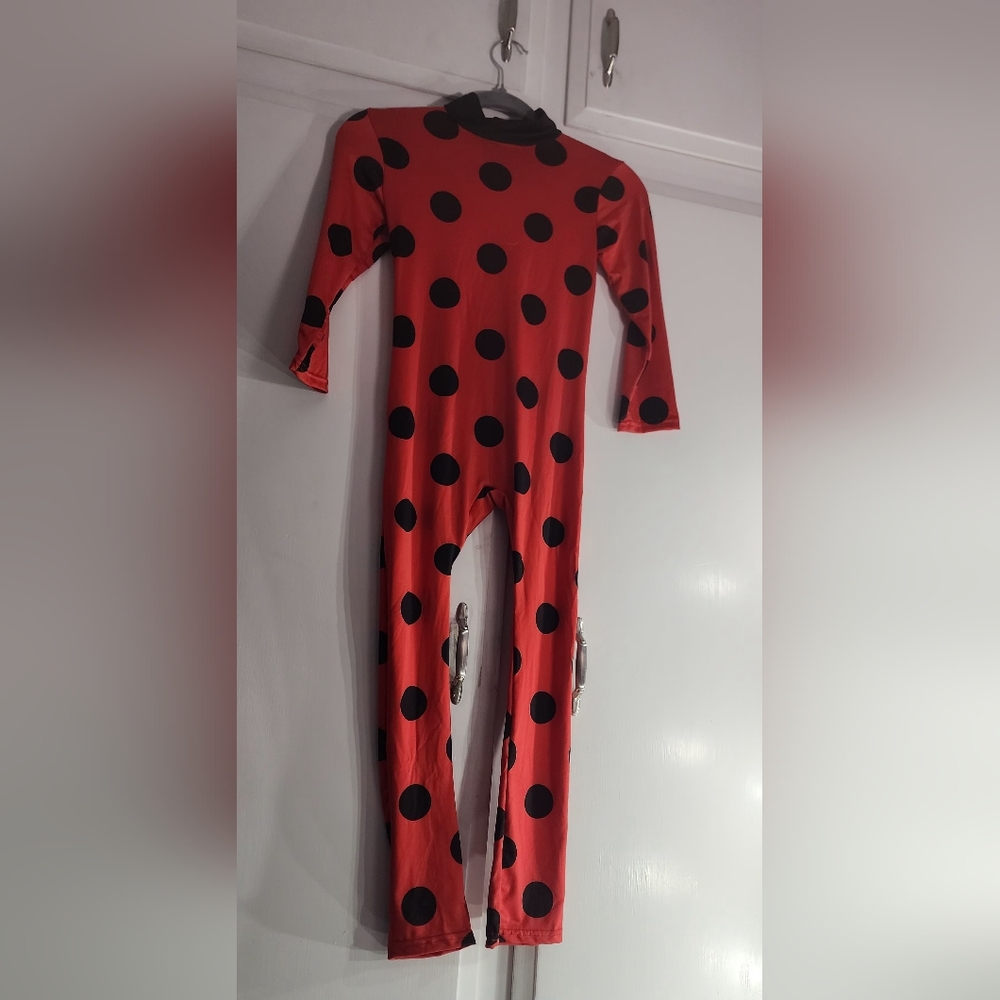 Kids Size L Red Polka Dot Jumpsuit